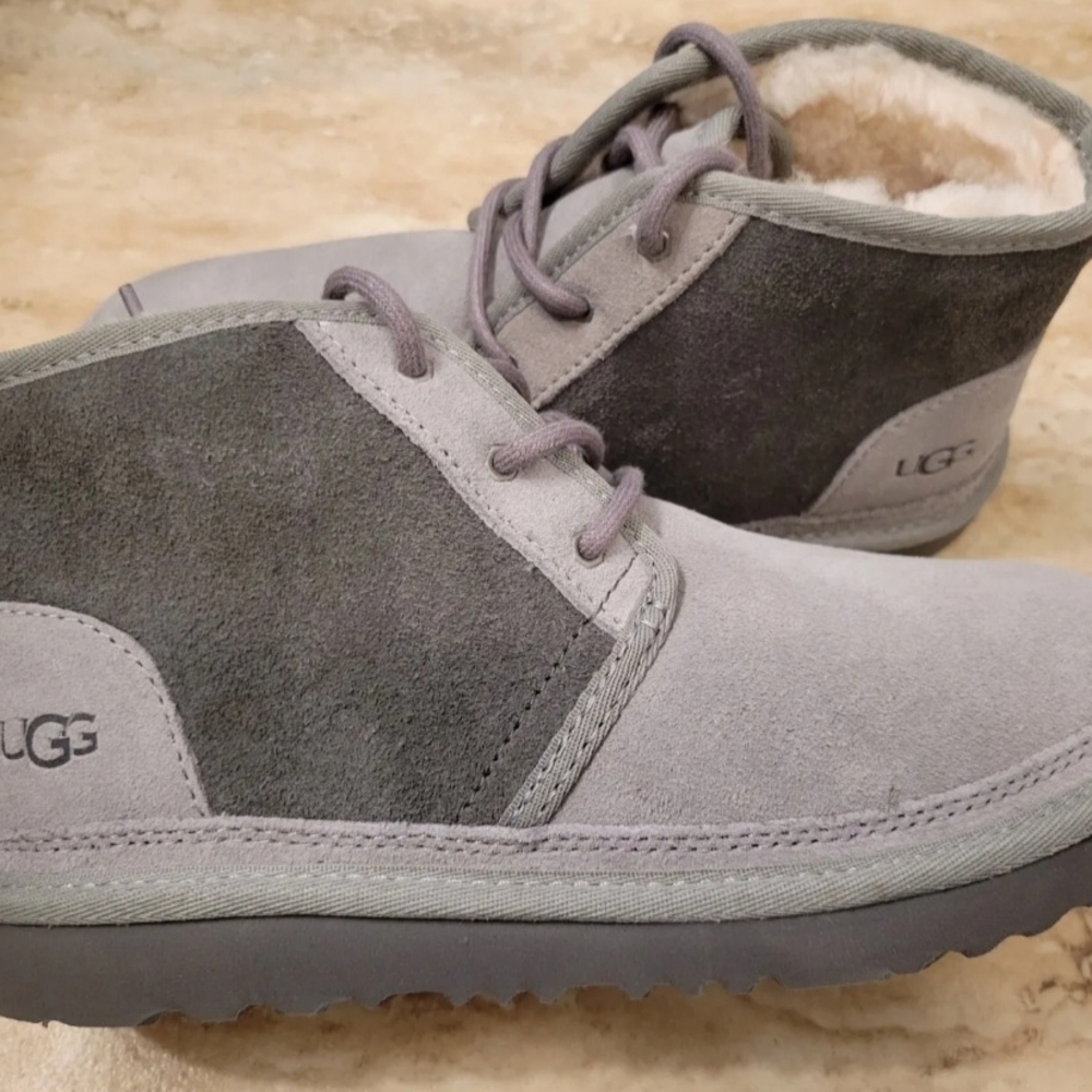Youth UGG Two-Tone Gray Neumell II Boots